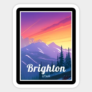 Brighton utah united states ski Sticker